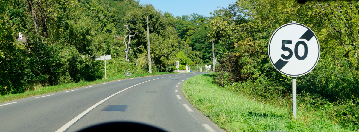 Exemple question du code de la route limitation de vitesse