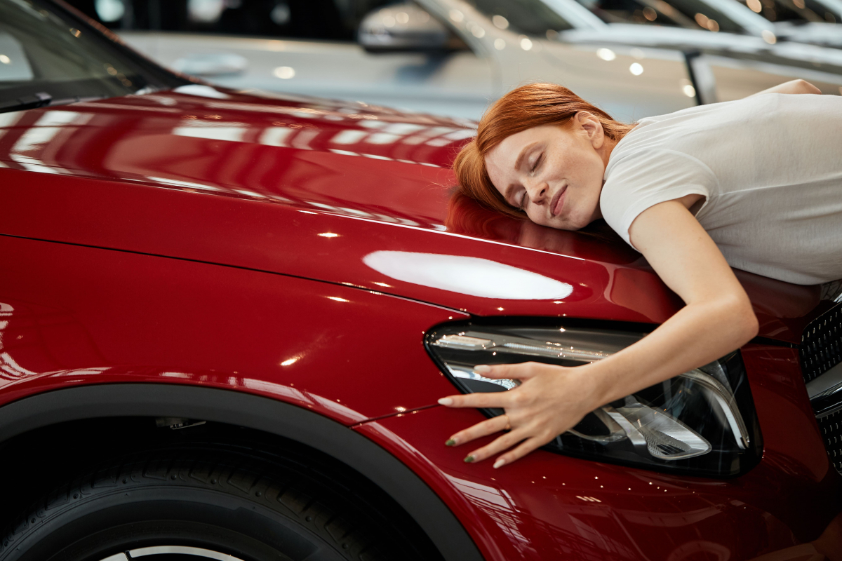 Jeune conductrice 1ere voiture